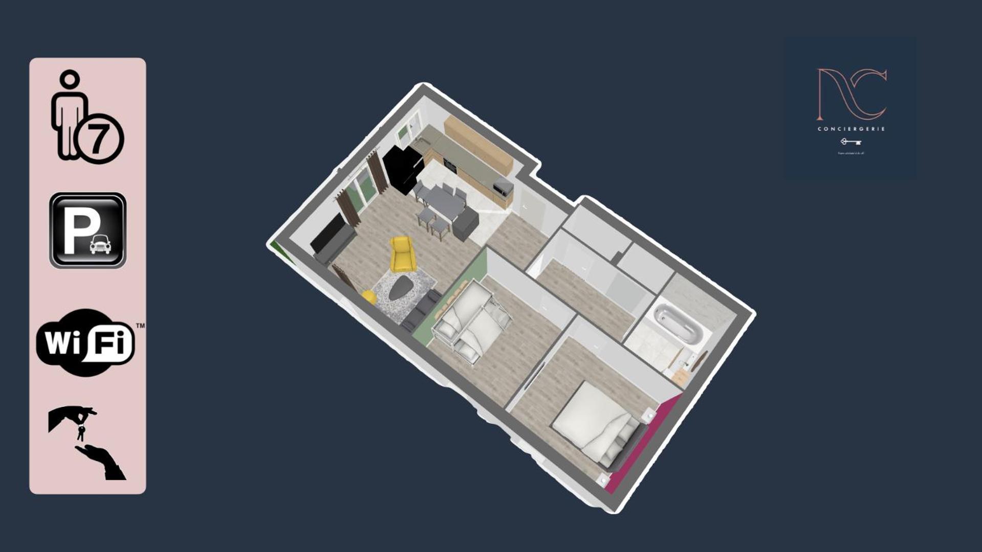 Disneyland-paris 7 Pers, Wifi, Parking Privee Apartment *